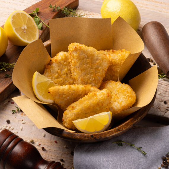 Crunchy fish di merluzzo con patate croccanti